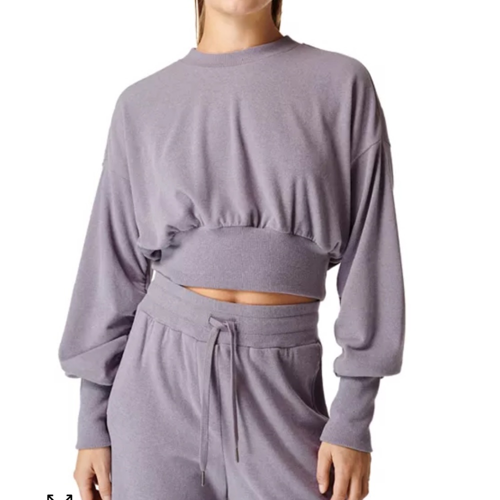 Sweaty Betty Luxe Fleece Blouson Sweatshirt